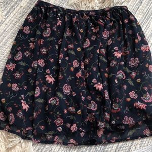Hollister floral skirt